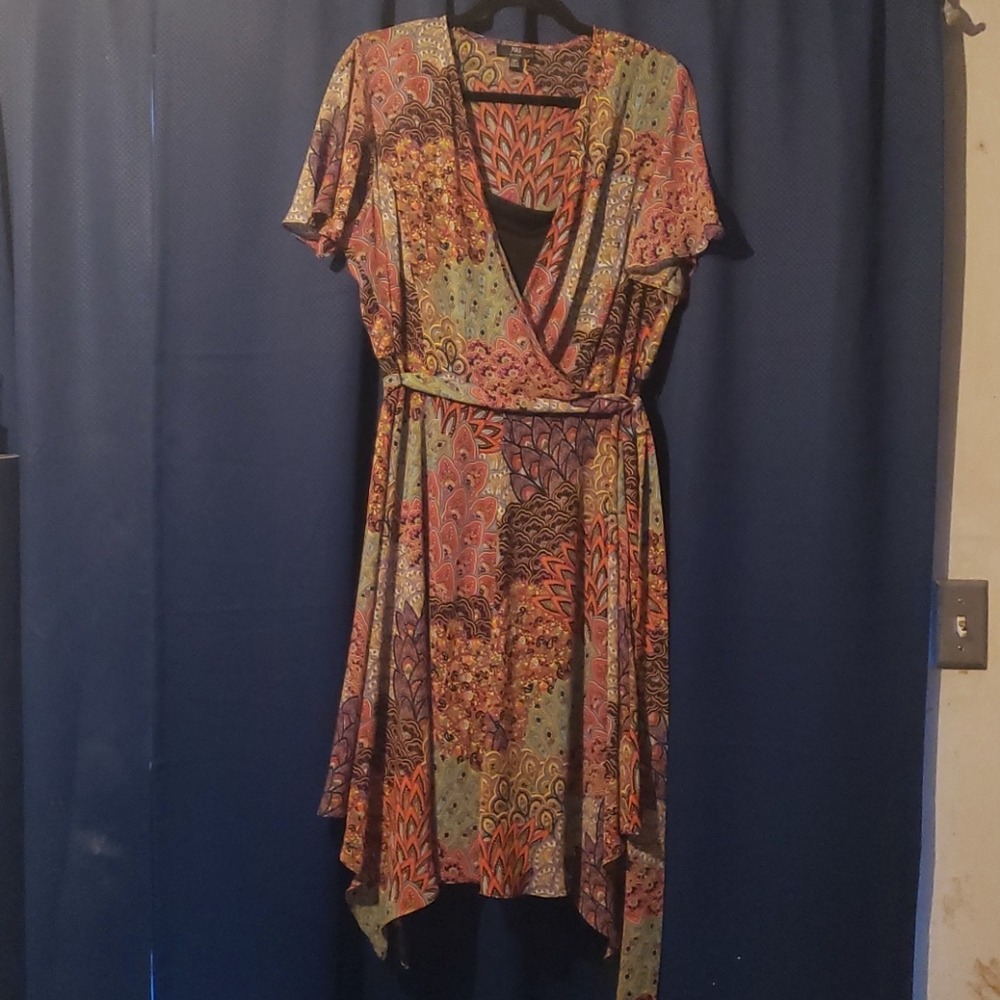 Paisley print dress